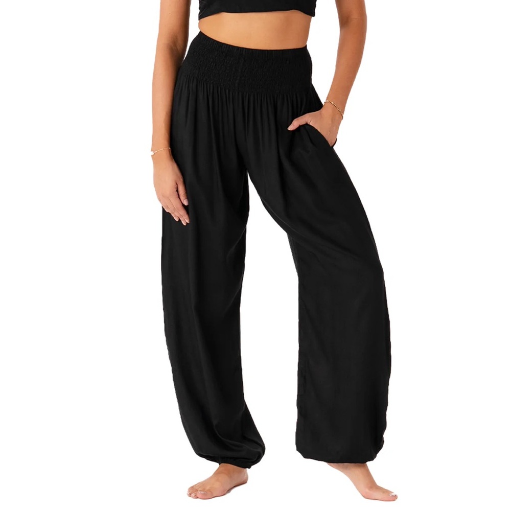 Lotus & Luna Black Harem Pants L